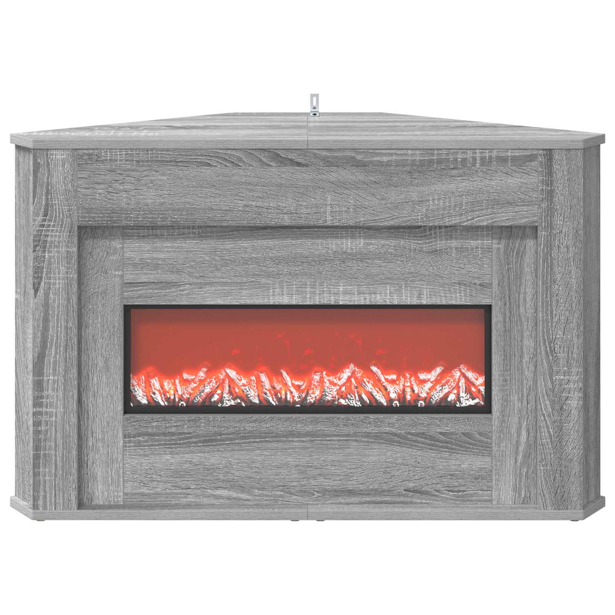 Židinys su LED juosta Pilka Sonoma 95 x 42,5 x 60 cm