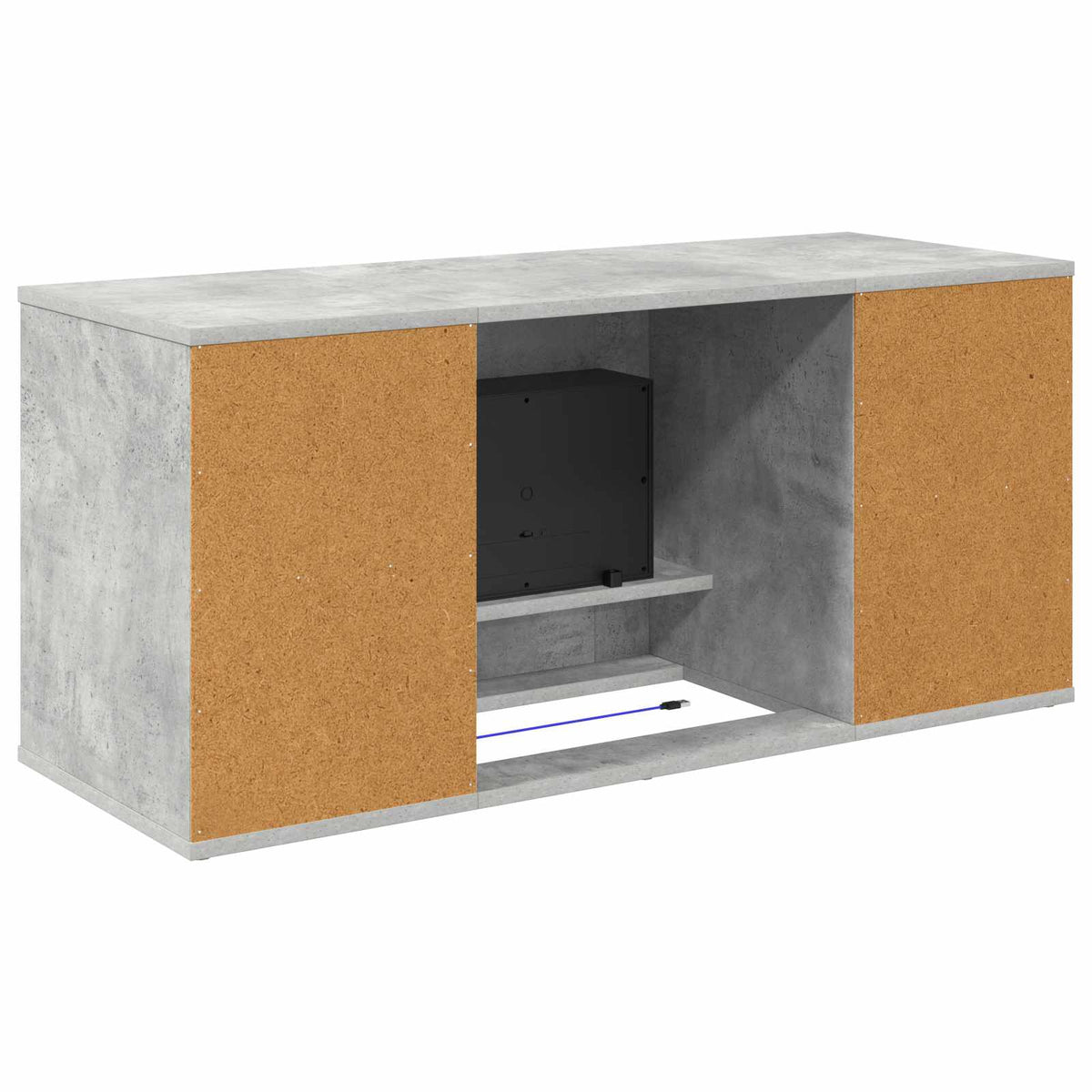 Elektrinis židinys Betono 100 x 37 x 45,5 cm Apdirbta mediena