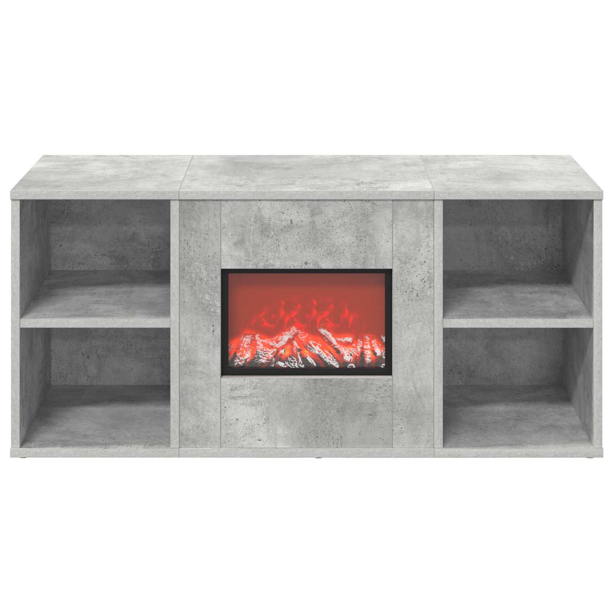 Elektrinis židinys Betono 100 x 37 x 45,5 cm Apdirbta mediena