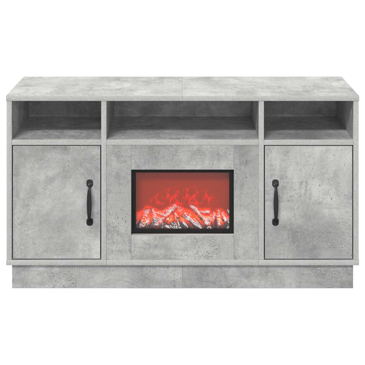 Elektrinis židinys Betono 100 x 33 x 55 cm Apdirbta mediena