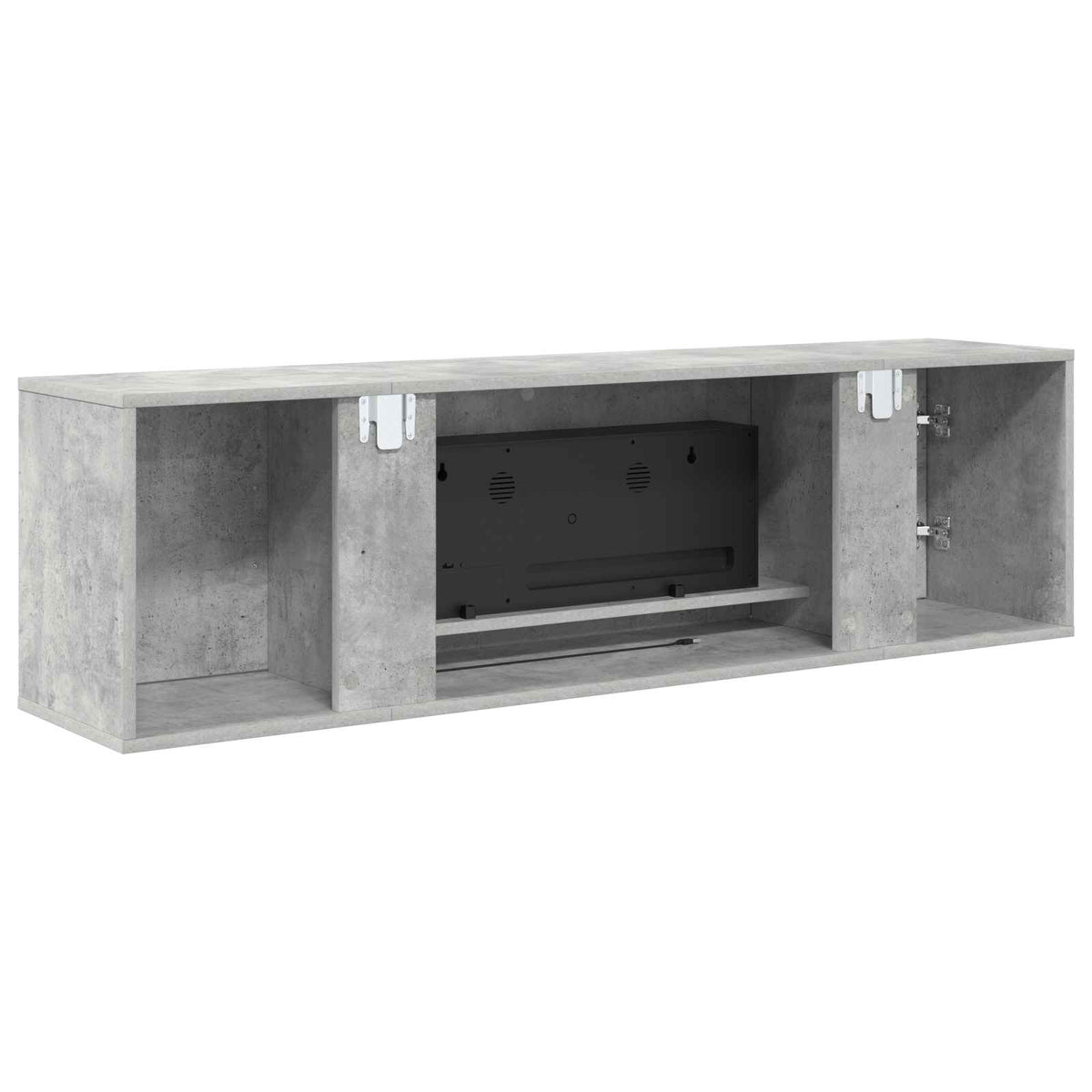 Elektrinis židinys Betono 140,5 x 30 x 39 cm Apdirbta mediena