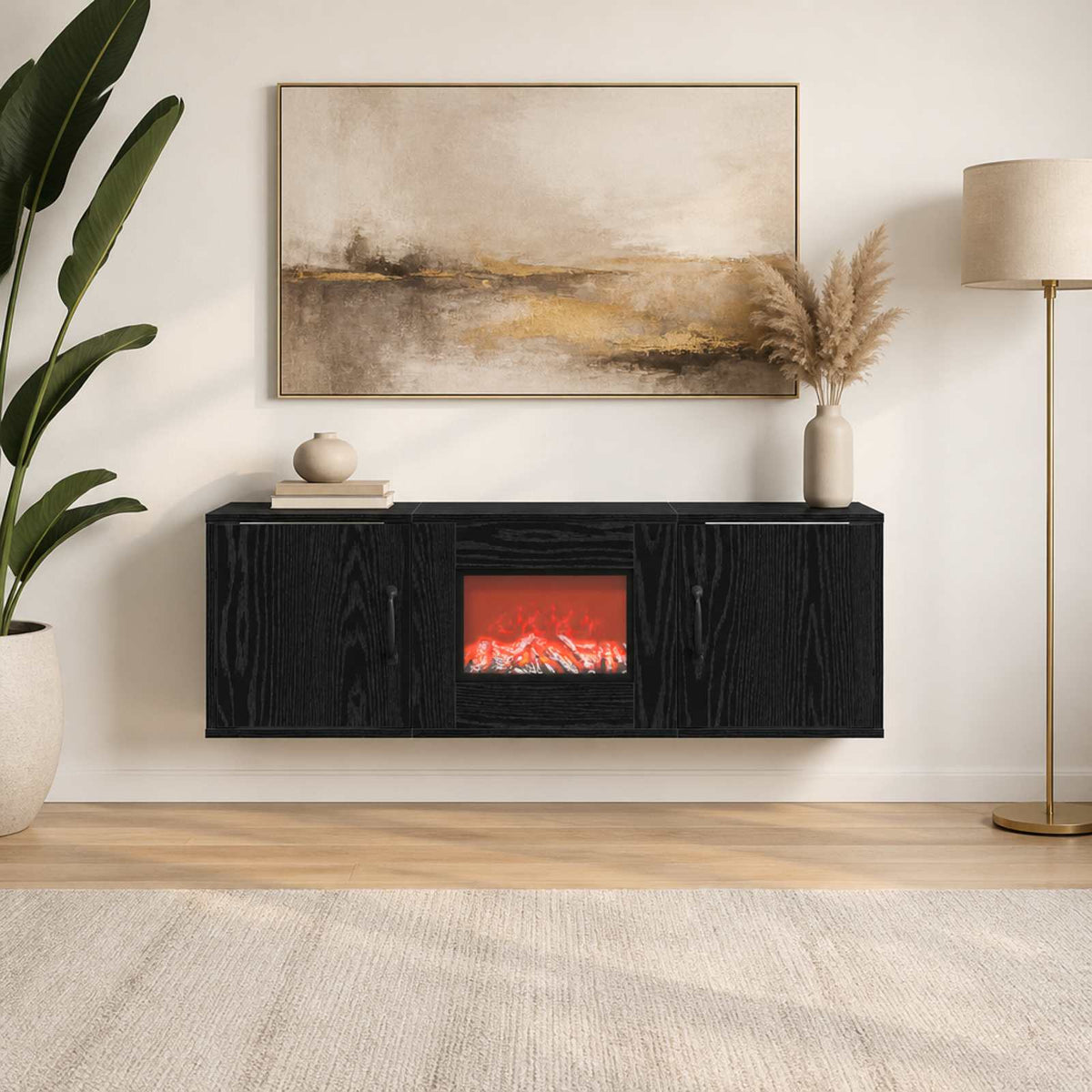 Elektrinis židinys Juodojo ąžuolo 110 x 30 x 36,5 cm