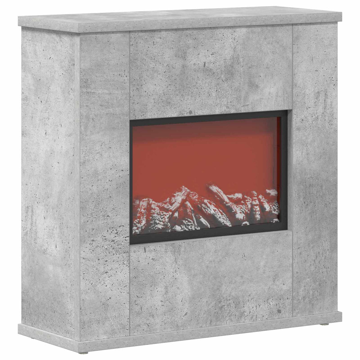 Elektrinis židinys Betono 47 x 18 x 48 cm Apdirbta mediena