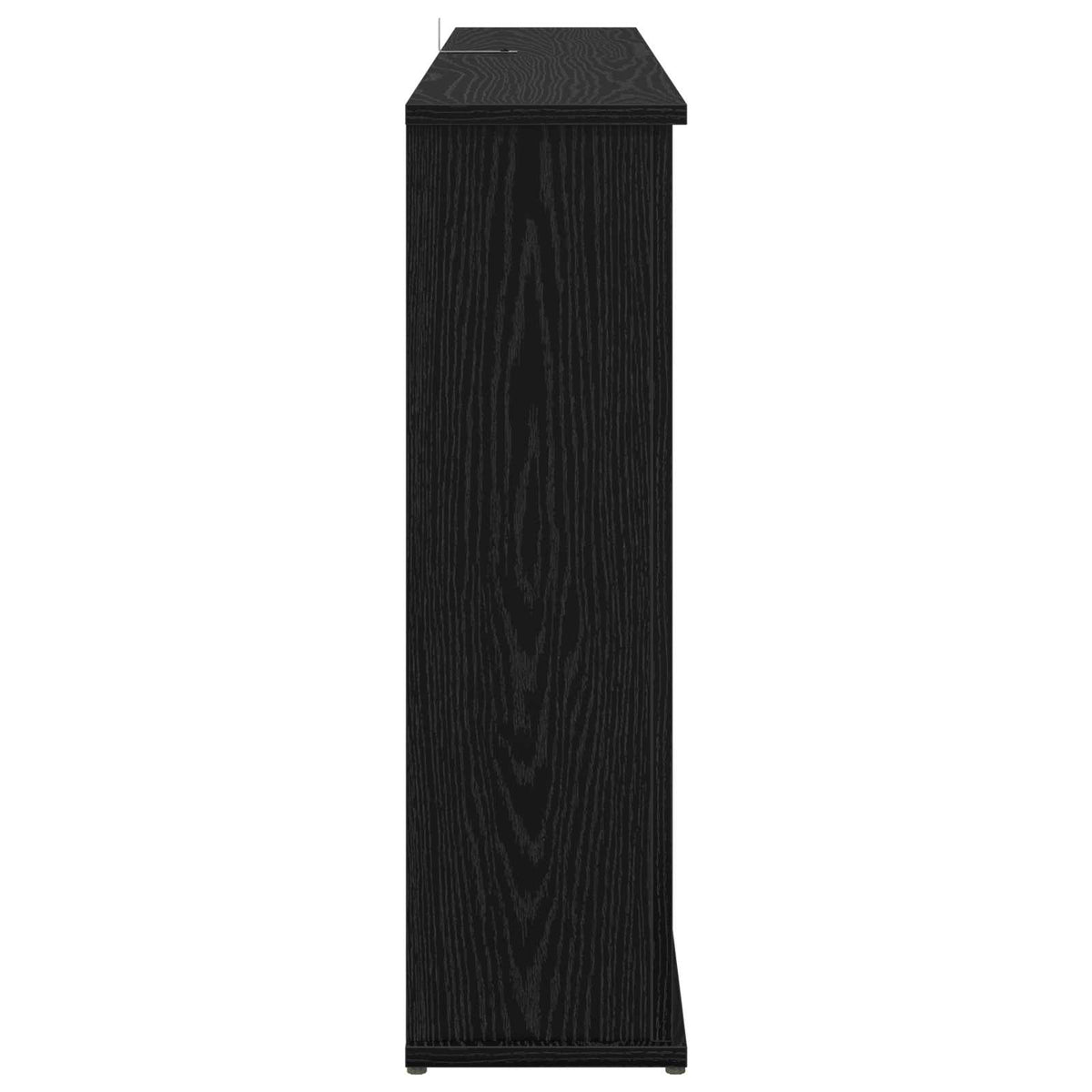 Židinys su LED juosta Juodojo ąžuolo 130 x 20 x 69,5 cm
