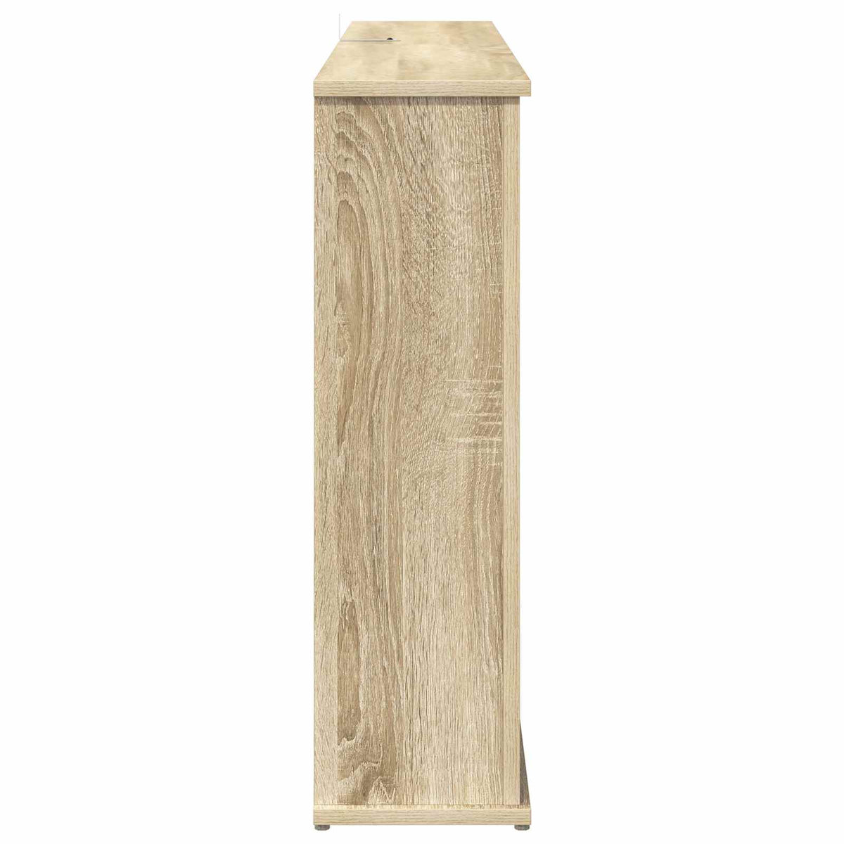 Židinys su LED juosta Sonoma ąžuolo 130 x 20 x 69,5 cm
