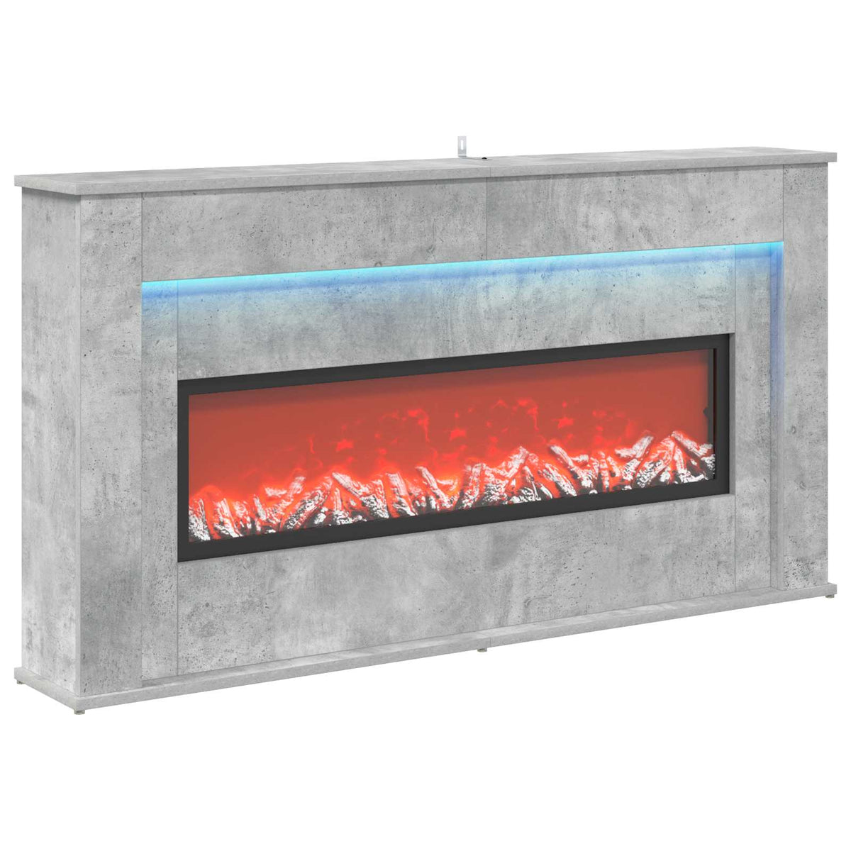 Židinys su LED juosta Betono 130 x 20 x 69,5 cm