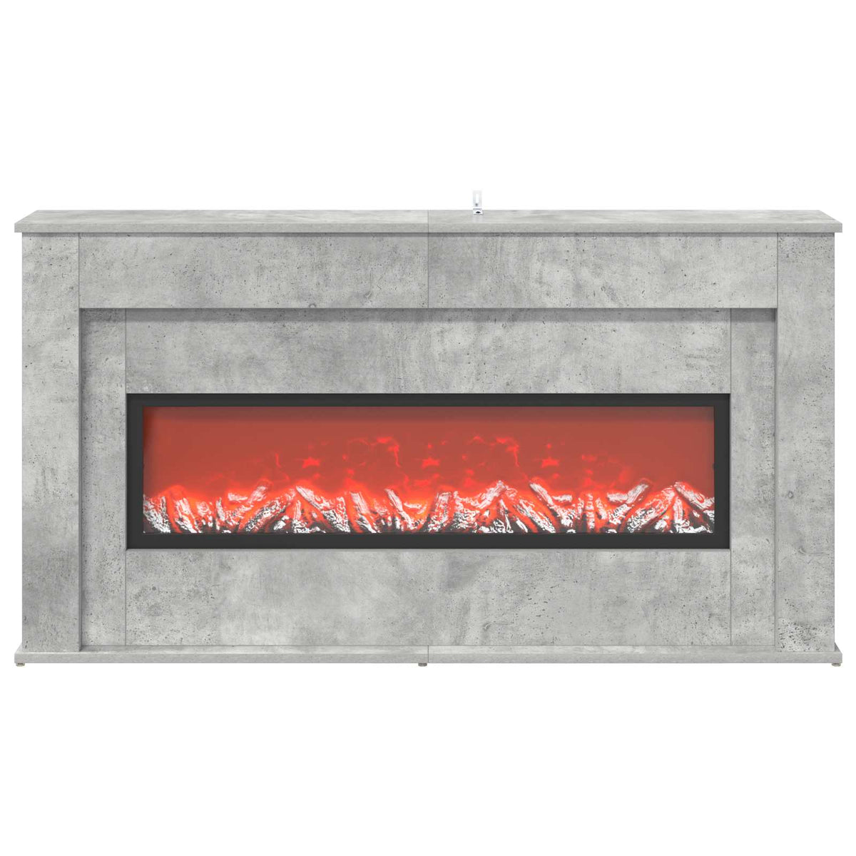 Židinys su LED juosta Betono 130 x 20 x 69,5 cm