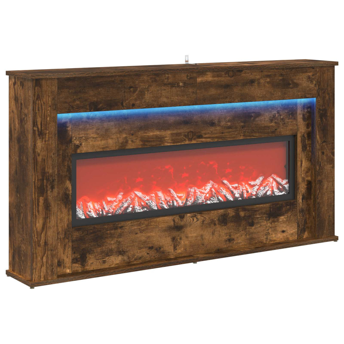 Židinys su LED juosta Dūminio ąžuolo 130 x 20 x 69,5 cm