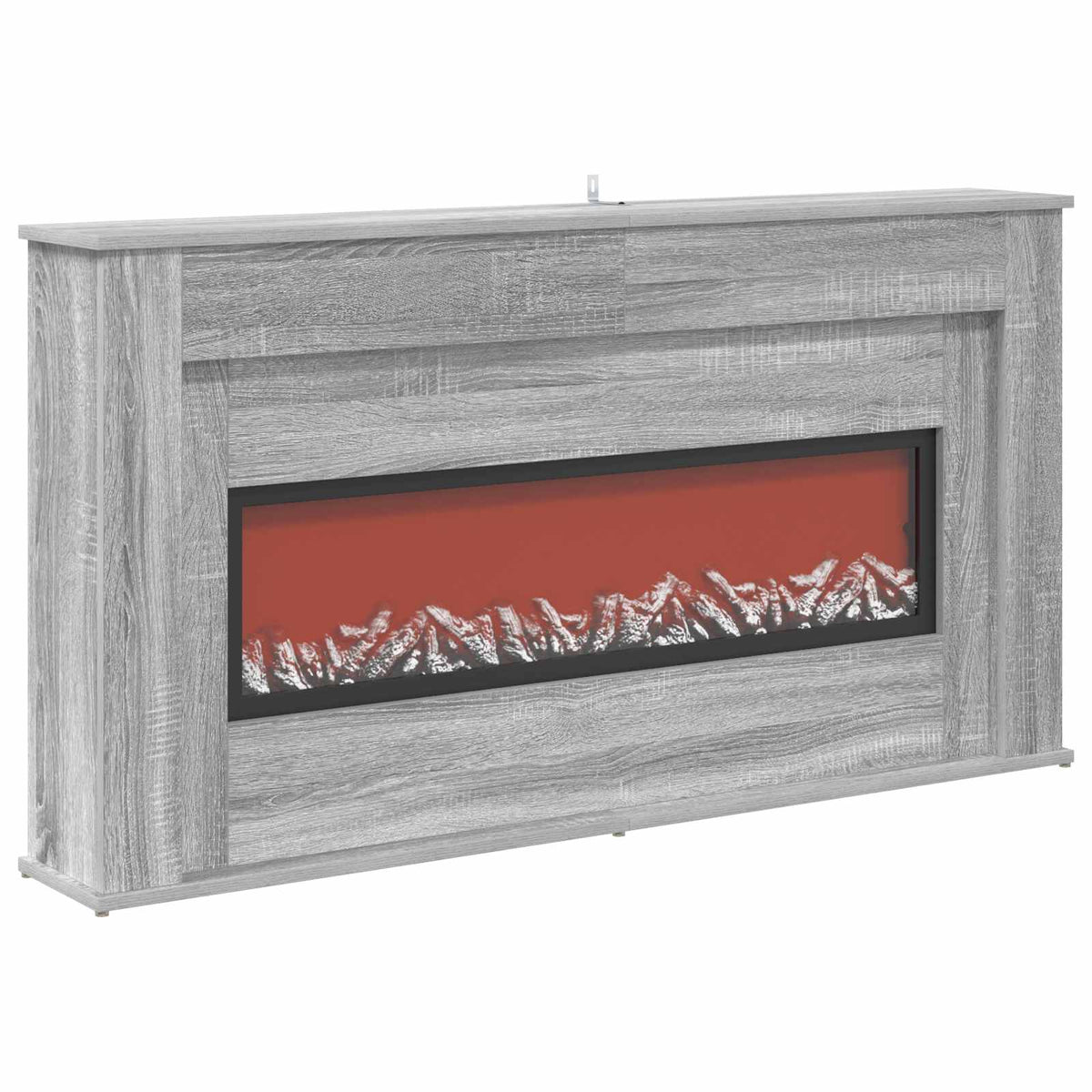 Židinys su LED juosta Pilka Sonoma 130 x 20 x 69,5 cm