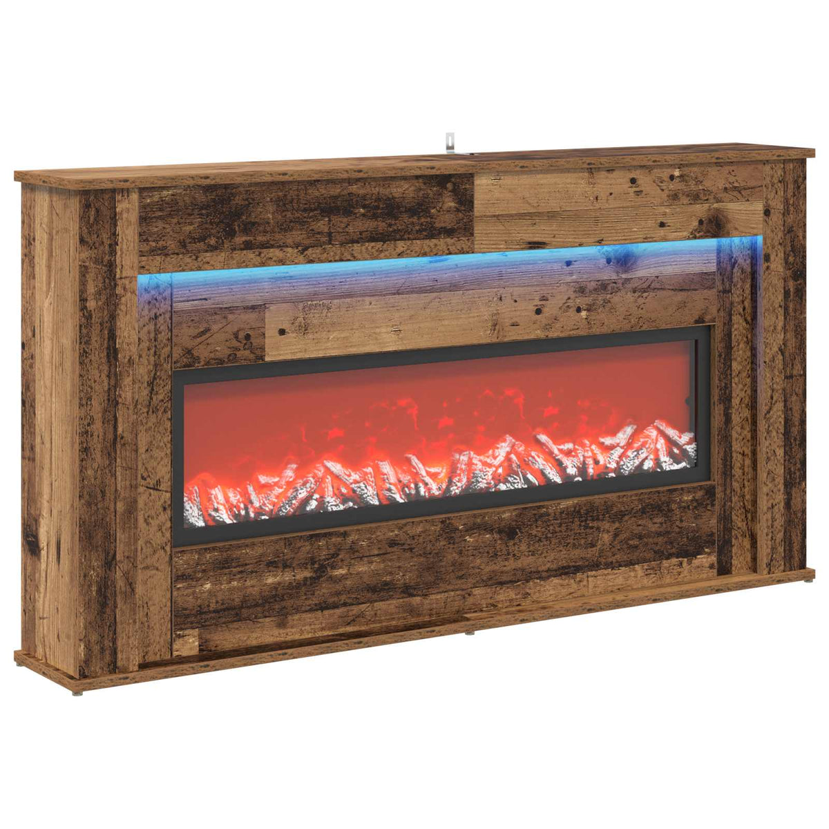 Židinys su LED juosta Sendintos medienos 130 x 20 x 69,5 cm
