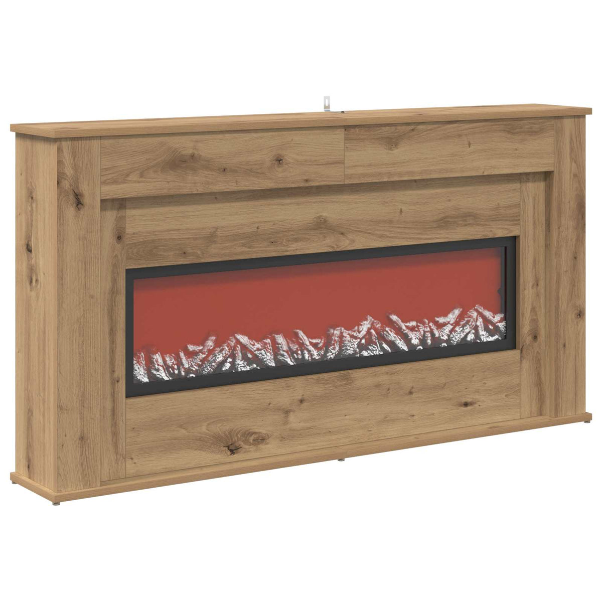 Židinys su LED juosta Artisano ąžuolo 130 x 20 x 69,5 cm