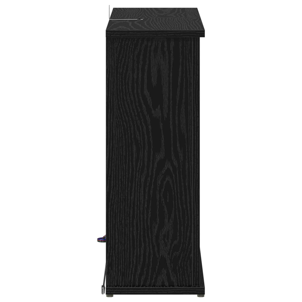 Židinys su LED juosta Juodojo ąžuolo 63 x 20 x 54,5 cm