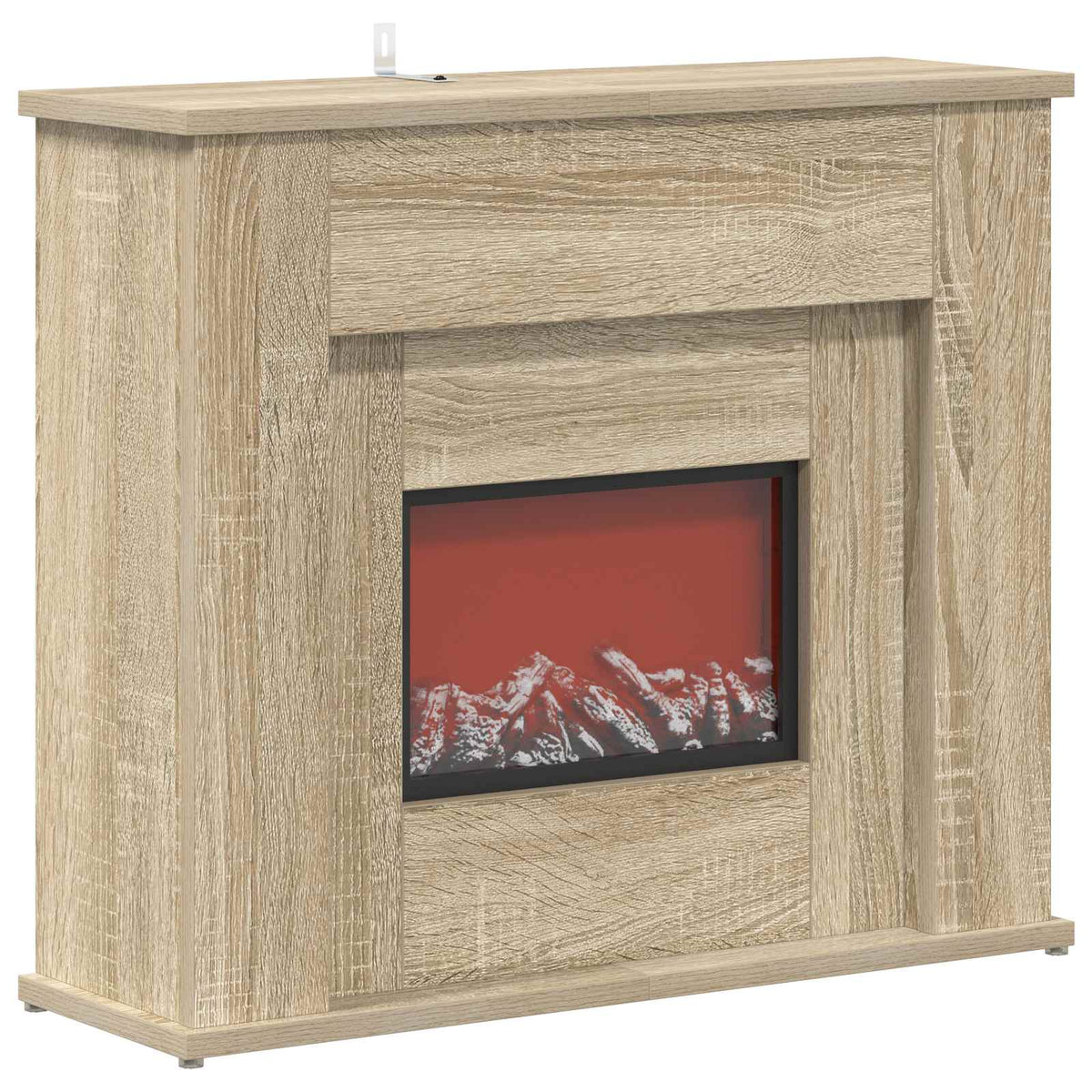 Židinys su LED juosta Sonoma ąžuolo 63 x 20 x 54,5 cm