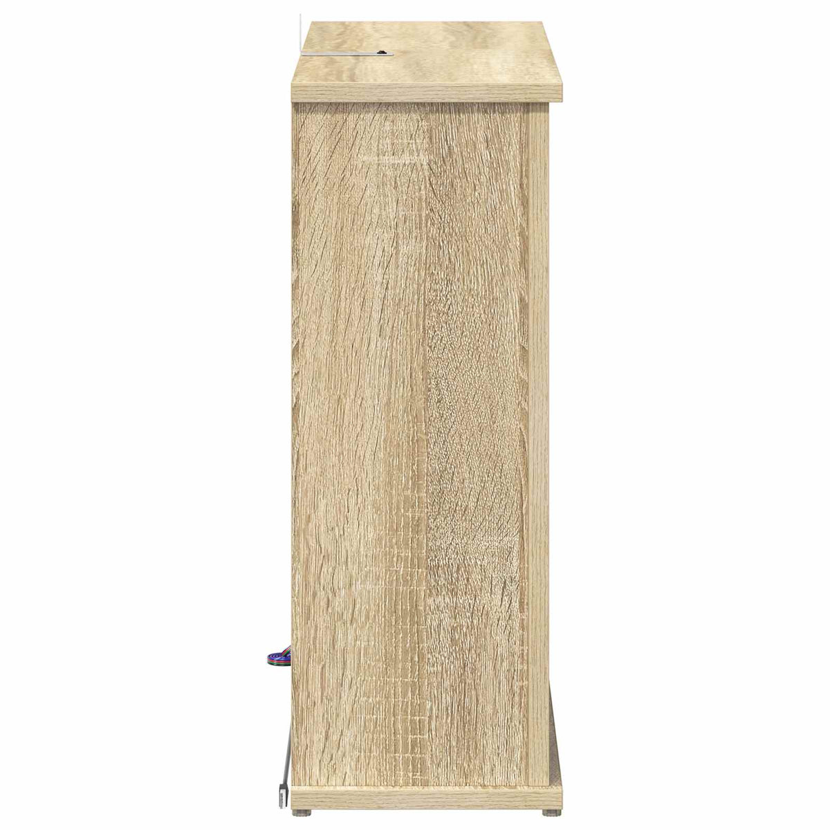 Židinys su LED juosta Sonoma ąžuolo 63 x 20 x 54,5 cm