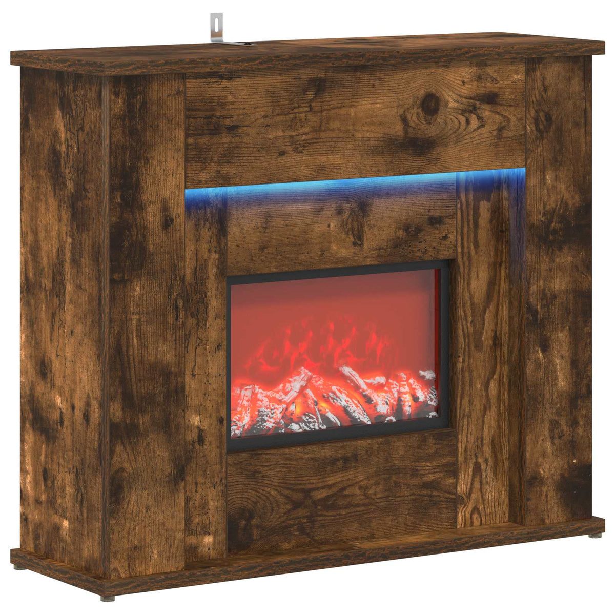 Židinys su LED juosta Dūminio ąžuolo 63 x 20 x 54,5 cm