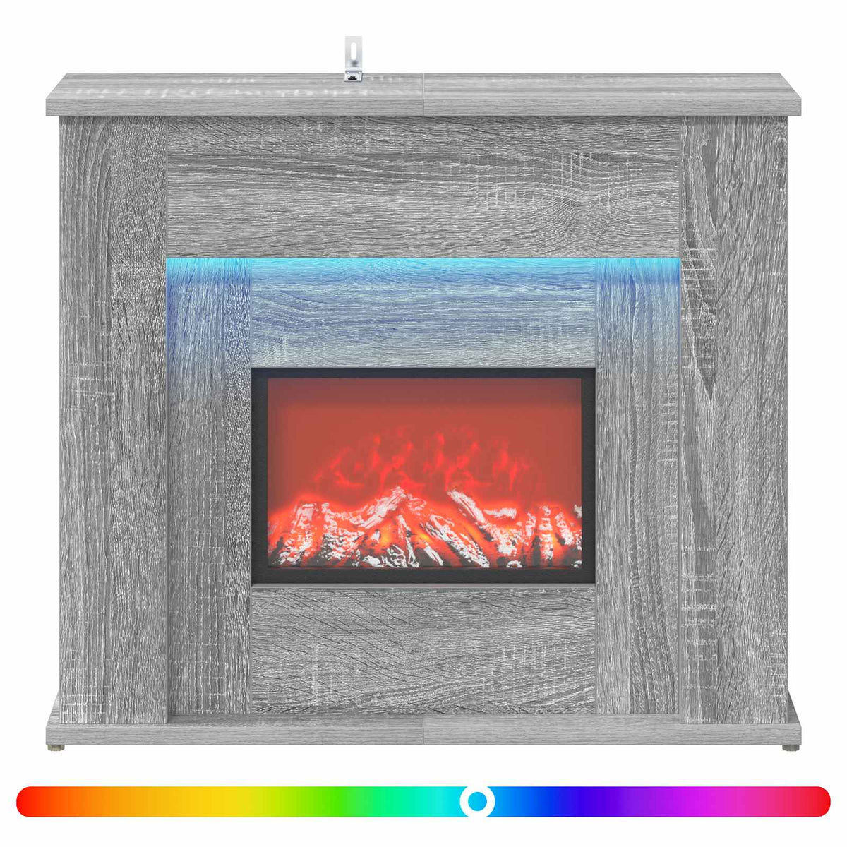 Židinys su LED juosta Pilka Sonoma 63 x 20 x 54,5 cm
