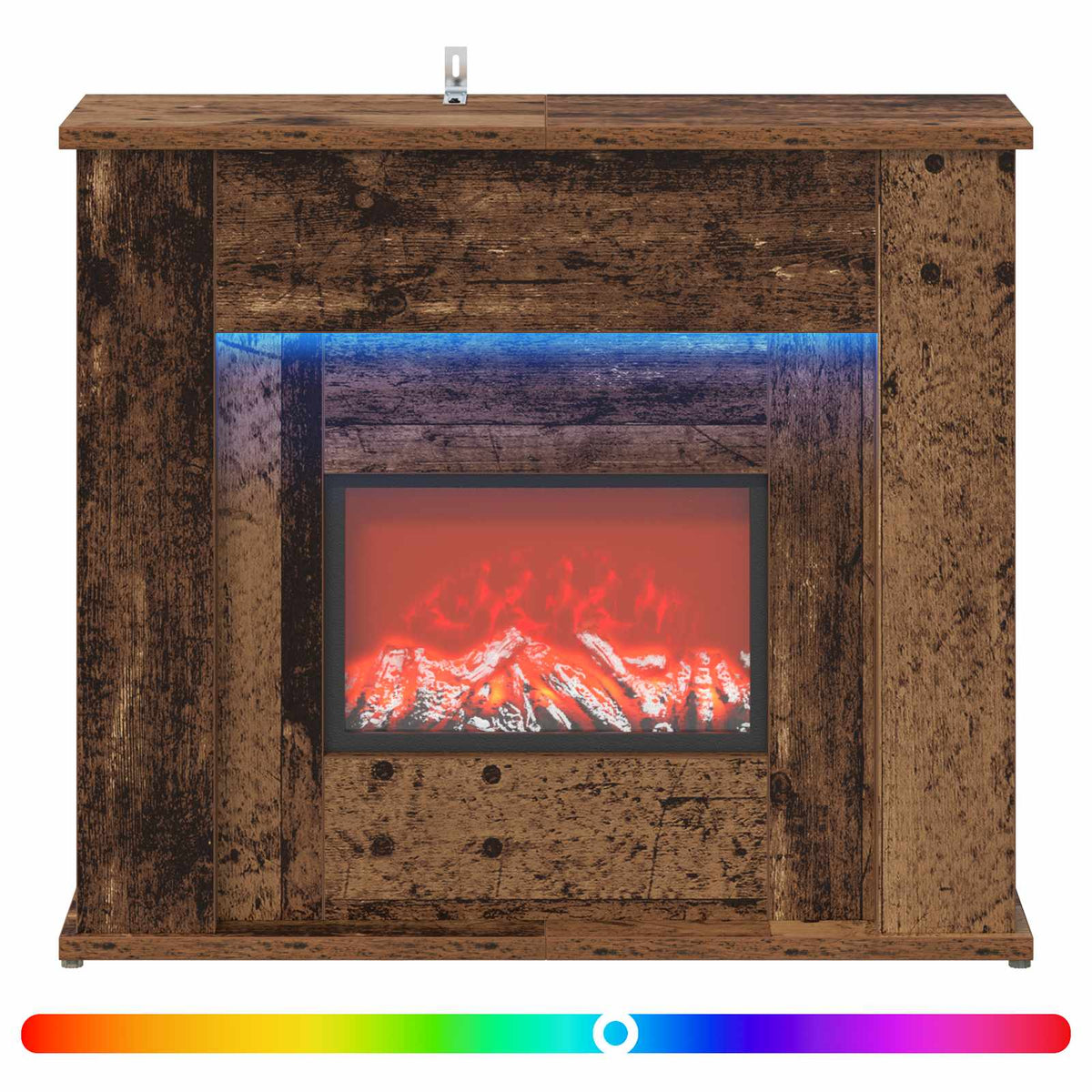Židinys su LED juosta Sendintos medienos 63 x 20 x 54,5 cm