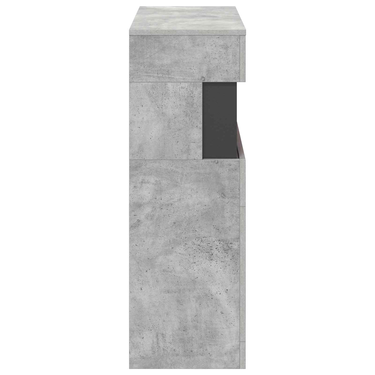 Elektrinis židinys Betono 64 x 30 x 87 cm Apdirbta mediena