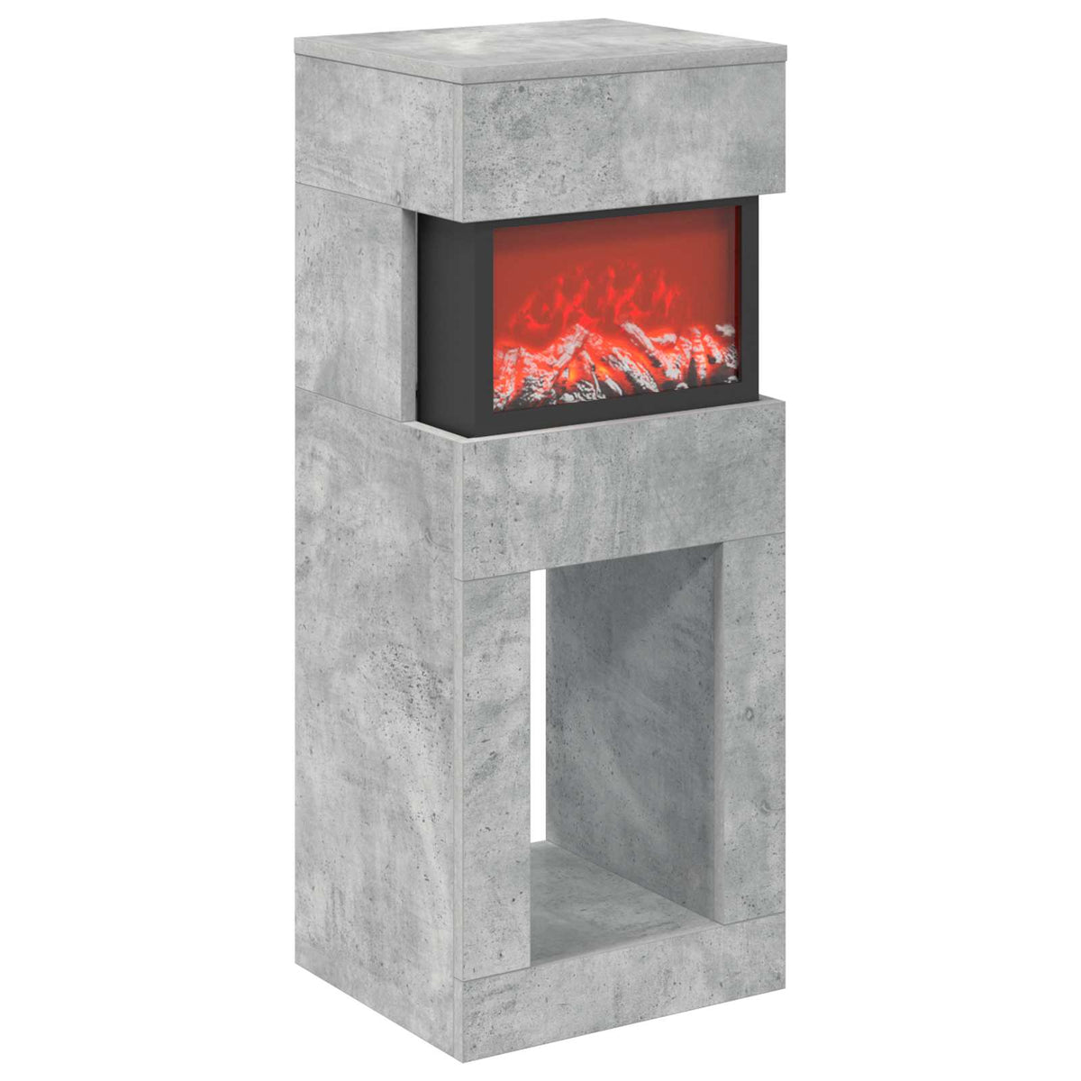 Elektrinis židinys Betono 35 x 30 x 86 cm Apdirbta mediena