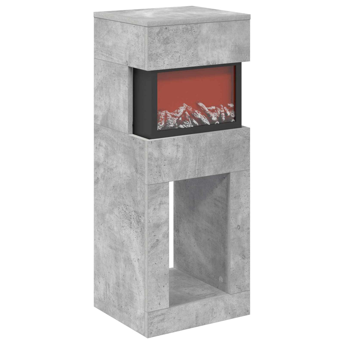 Elektrinis židinys Betono 35 x 30 x 86 cm Apdirbta mediena