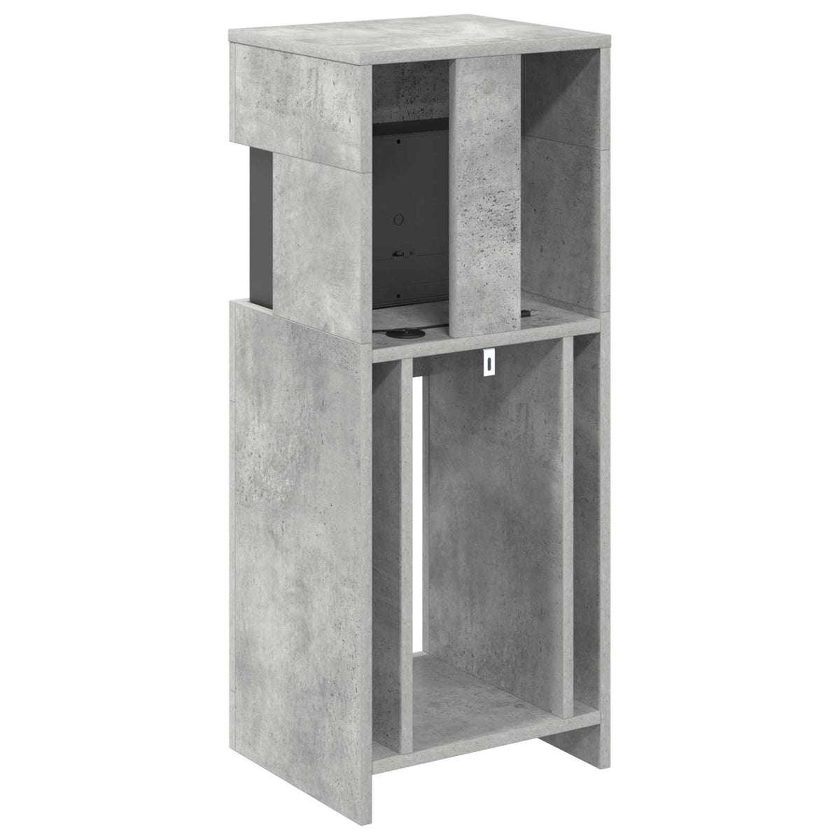 Elektrinis židinys Betono 35 x 30 x 86 cm Apdirbta mediena
