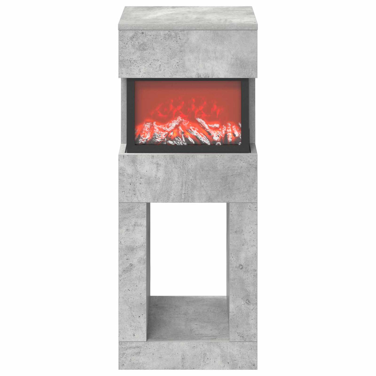 Elektrinis židinys Betono 35 x 30 x 86 cm Apdirbta mediena