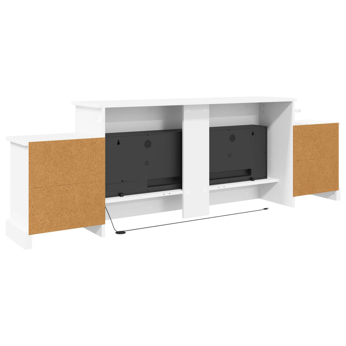 Elektrinis židinys Balta 177 x 30 x 56,5 cm Apdirbta mediena