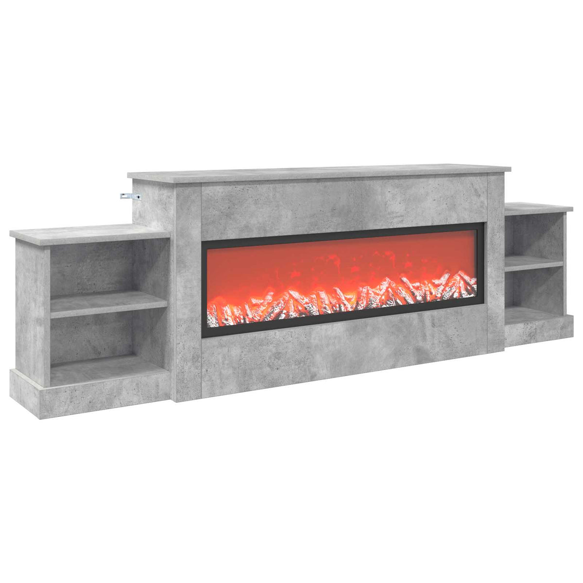 Elektrinis židinys Betono 177 x 30 x 56,5 cm Apdirbta mediena