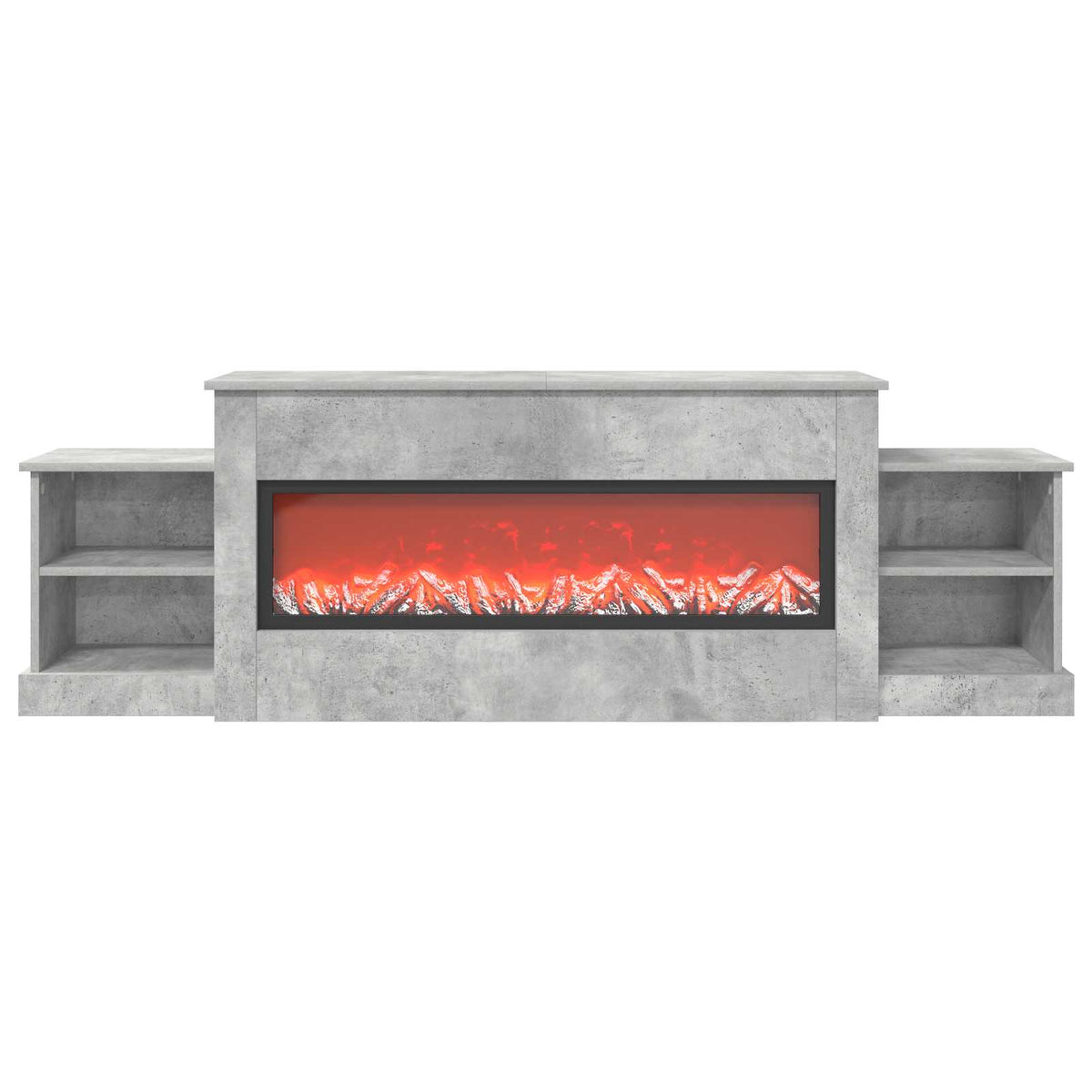 Elektrinis židinys Betono 177 x 30 x 56,5 cm Apdirbta mediena