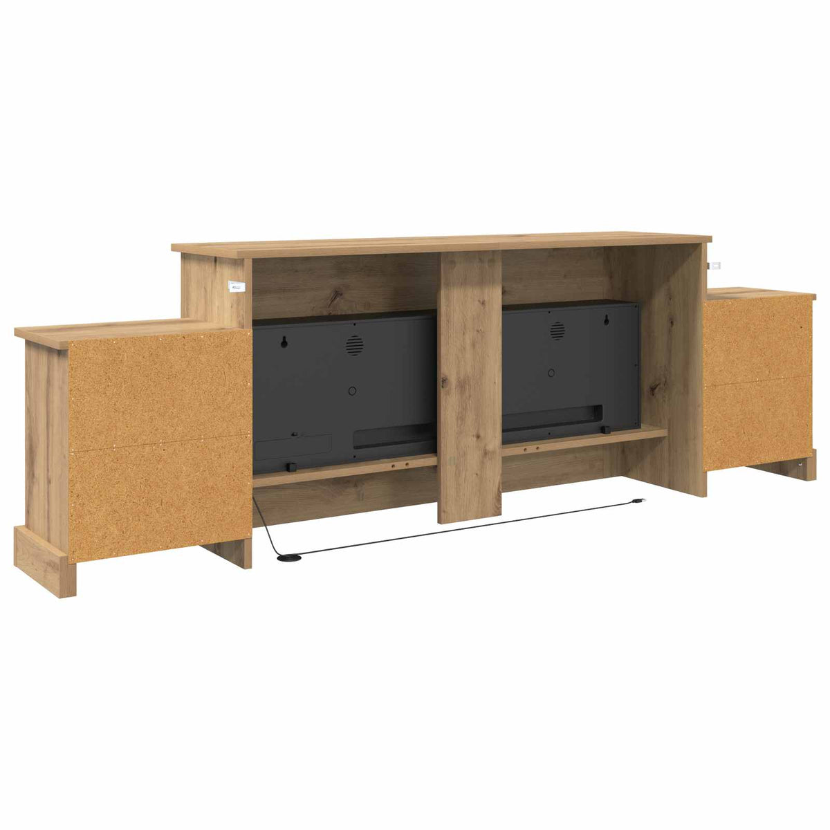 Elektrinis židinys Artisano ąžuolo 177 x 30 x 56,5 cm