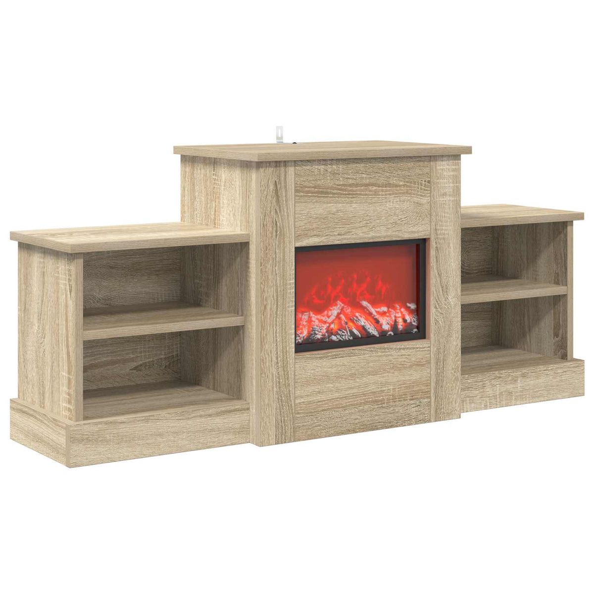 Elektrinis židinys Sonoma ąžuolo 110 x 30 x 50 cm