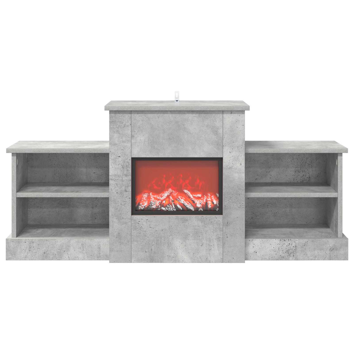 Elektrinis židinys Betono 110 x 30 x 50 cm Apdirbta mediena