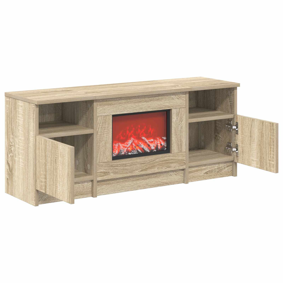 Elektrinis židinys Sonoma ąžuolo 98 x 28,5 x 40,5 cm