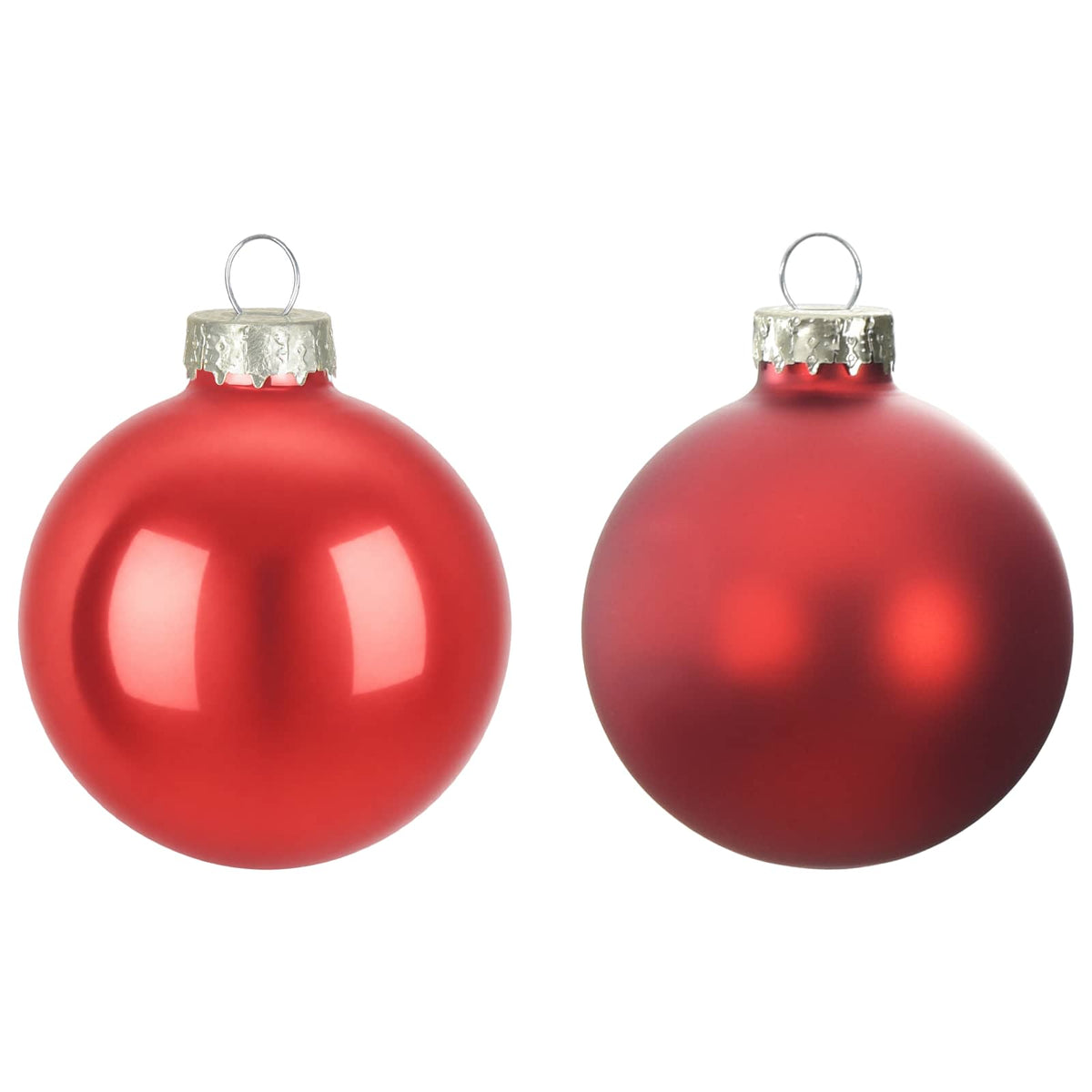 Kalėdų kamuoliukų rinkinys 30 vnt. Raudona 6 cm Polystirenas