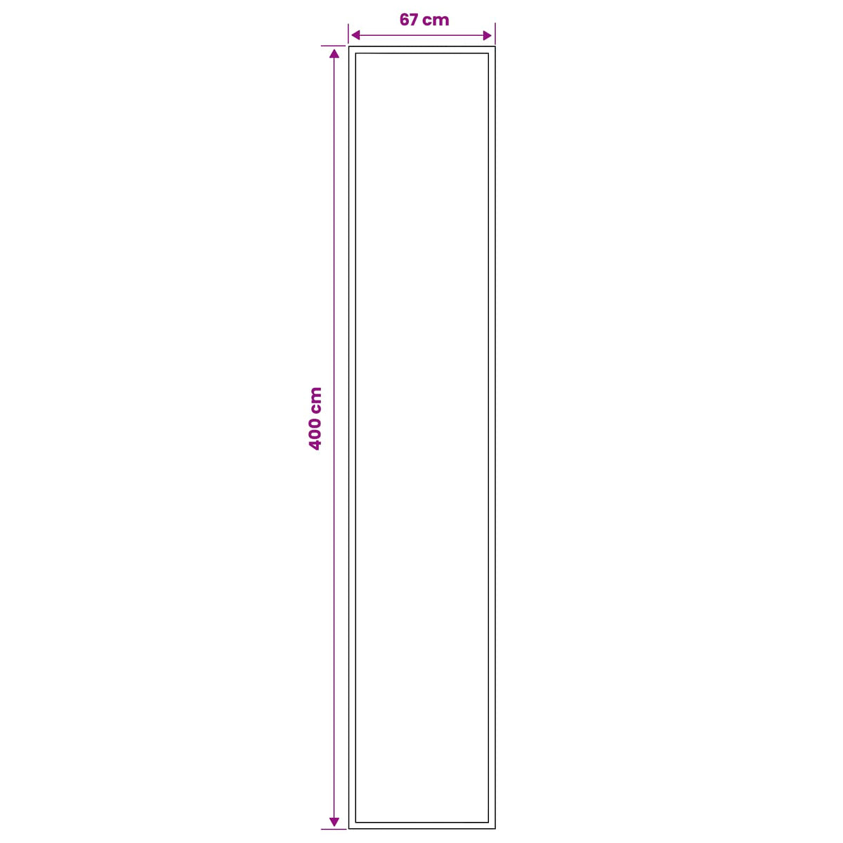Bėgimo kilimėlis FLORNES Austas Smėlio PP 7 mm