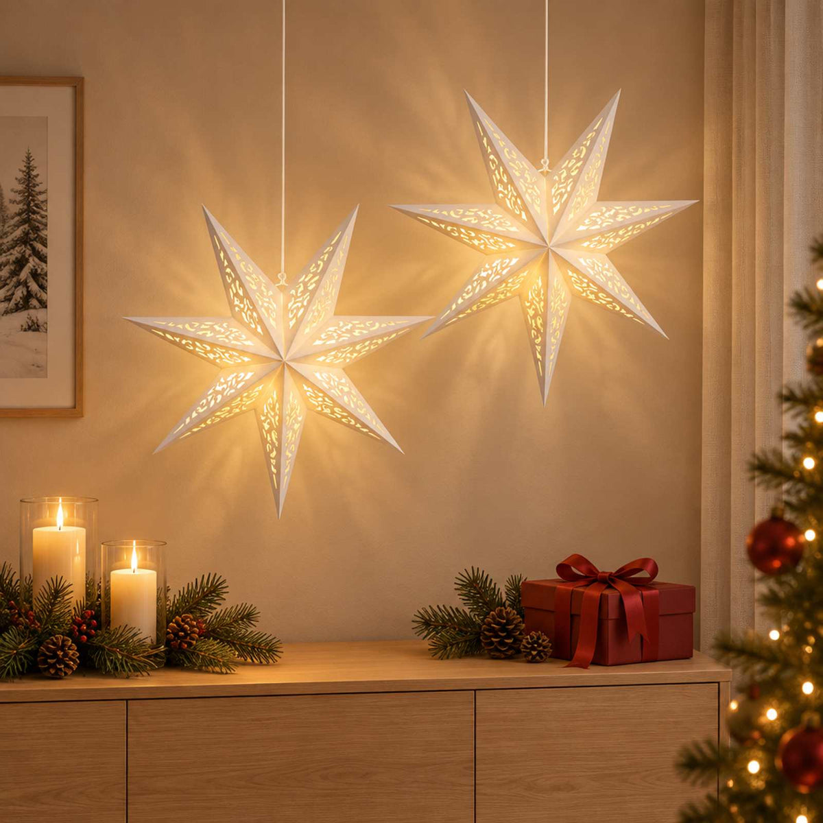 Kalėdų apšvietimas RAAHE 2 vnt. 10 LED Šilta balta