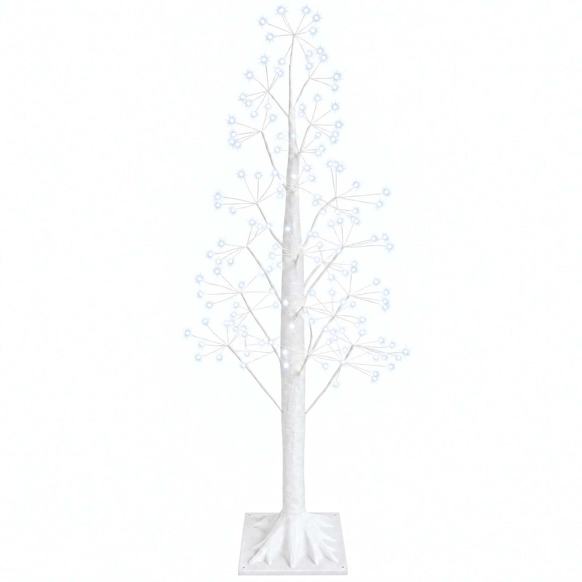 Žvaigždinė Kalėdų eglutė Balta 17 x 17 x 120 cm Plastmasė