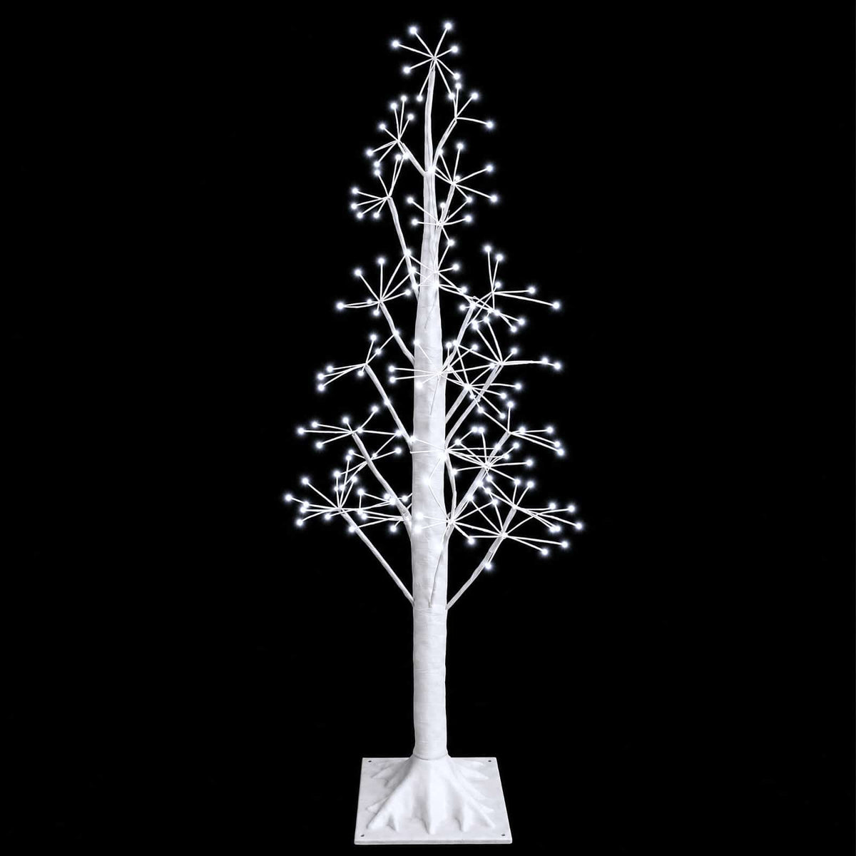 Žvaigždinė Kalėdų eglutė Balta 17 x 17 x 120 cm Plastmasė