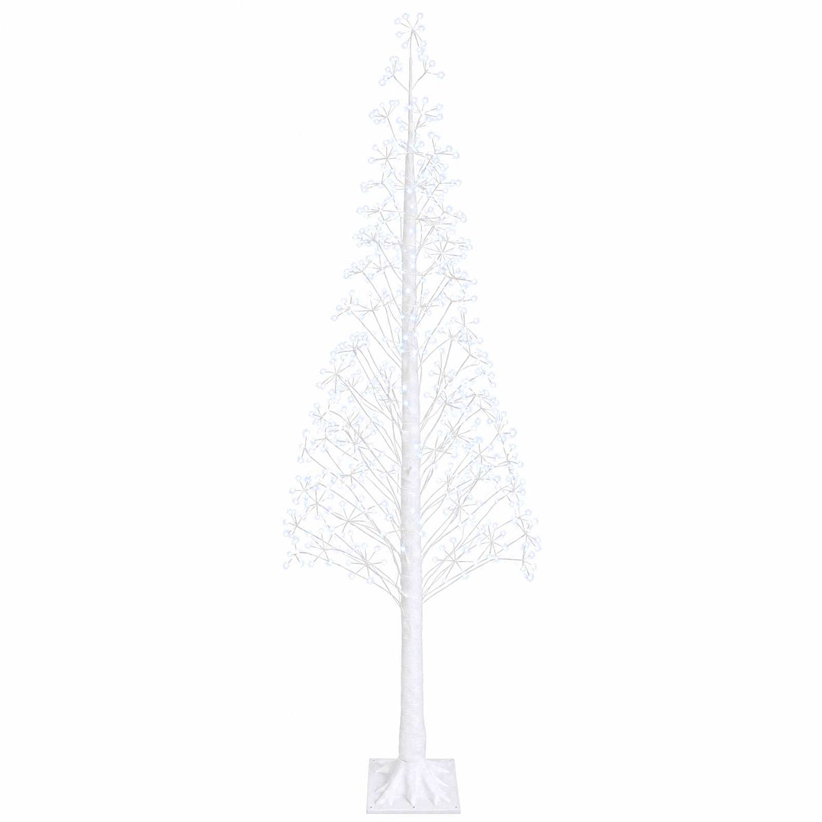 Žvaigždinė Kalėdų eglutė Balta 25 x 25 x 240 cm Plastmasė