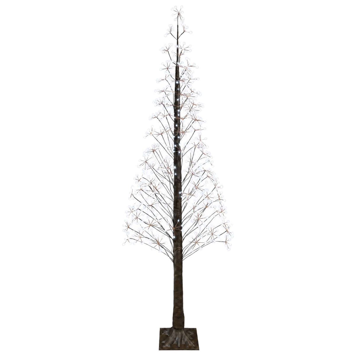 Žvaigždinė Kalėdų eglutė Ruda 240 cm Plastmasė 688 LED