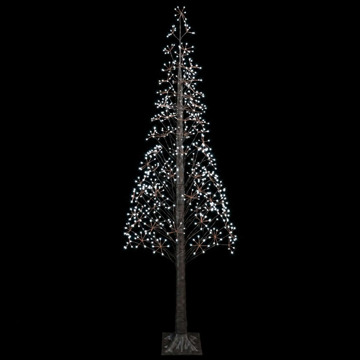 Žvaigždinė Kalėdų eglutė Ruda 240 cm Plastmasė 688 LED