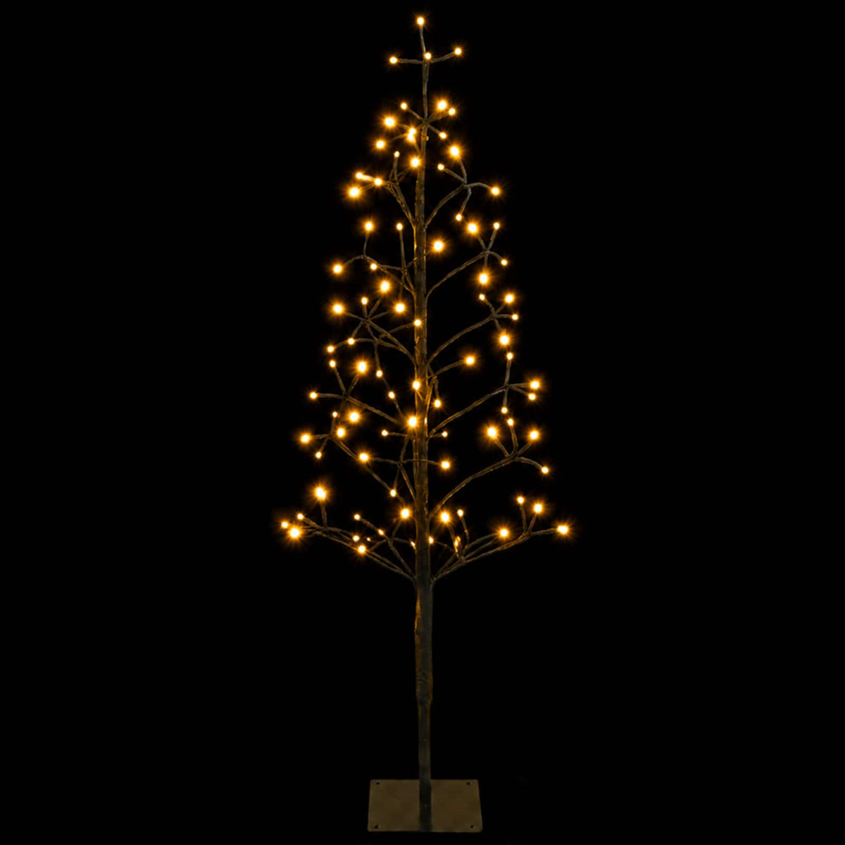 LED girliandų Kalėdų eglutė Juoda 18 x 18 x 120 cm Plienas
