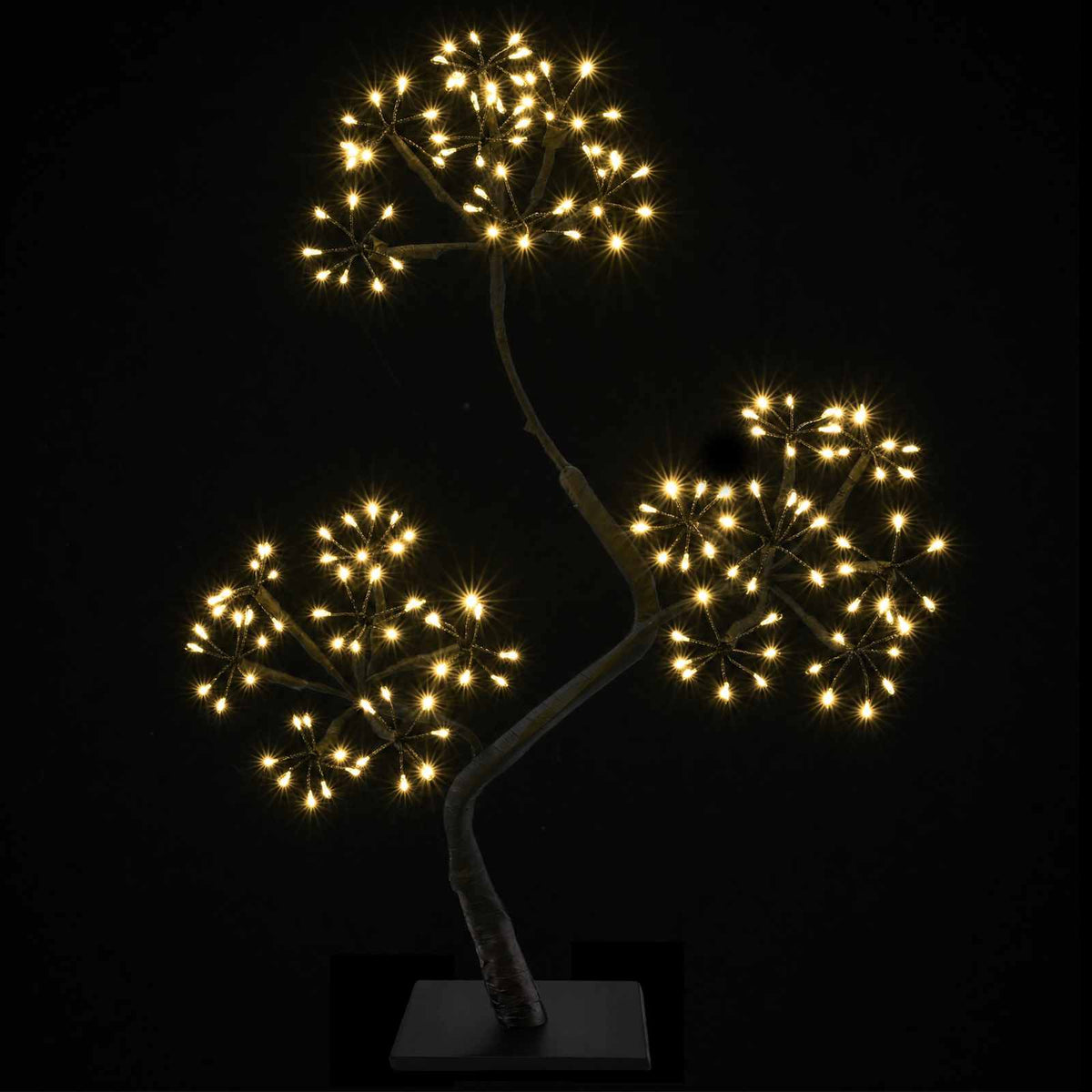 S formos LED kalėdinė eglutė 2 vnt. Juoda 45 cm Plastmasė