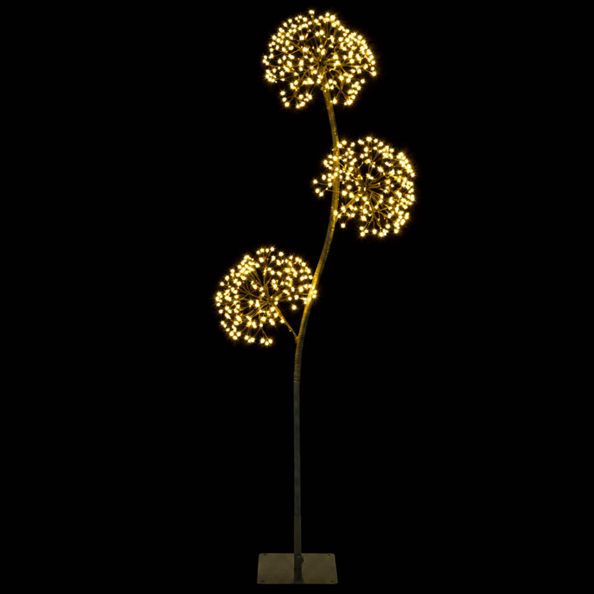 S formos LED kalėdinė eglutė Juoda 18 x 18 x 120 cm Plienas