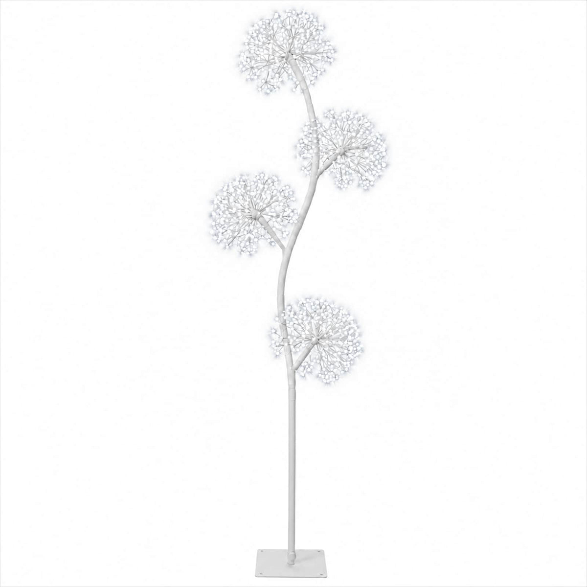 S formos LED kalėdinė eglutė Balta 18 x 18 x 150 cm Plienas