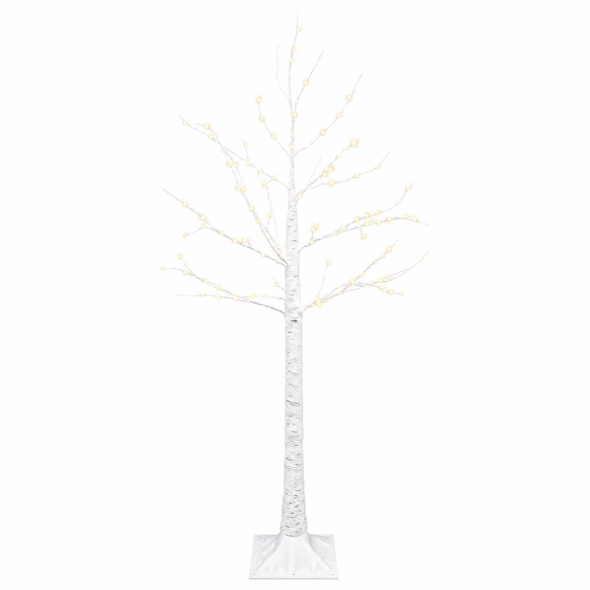 Beržinė Kalėdų eglutė Balta 22 x 22 x 120 cm Plastmasė 174 LED