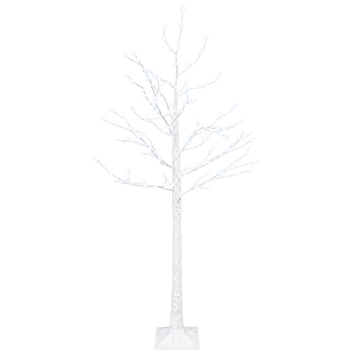 Beržinė Kalėdų eglutė Balta 22 x 22 x 150 cm Plastmasė 232 LED