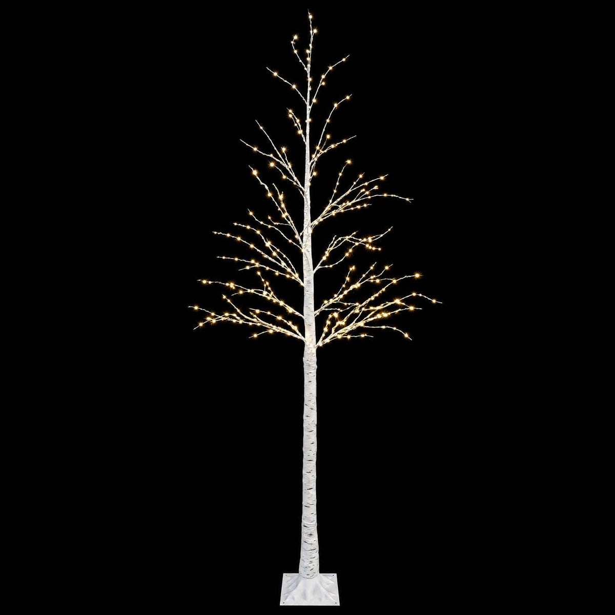 Beržinė kalėdinė eglutė Balta 25 x 25 x 210 cm Plastmasė