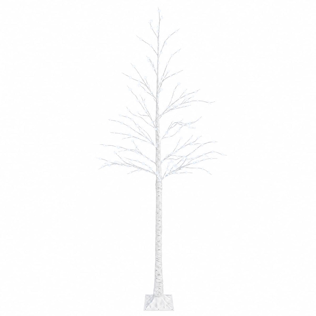 Beržinė Kalėdų eglutė Balta 25 x 25 x 210 cm Plastmasė 406 LED