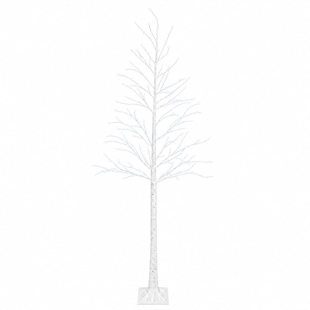 Beržinė Kalėdų eglutė Balta 25 x 25 x 240 cm Plastmasė 493 LED